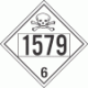 UN 1579 - Poison or Toxic Class 6.1 Placards