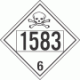 UN 1583 - Poison or Toxic Class 6.1 Placards