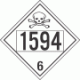 UN 1594 - Poison or Toxic Class 6.1 Placards