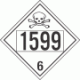 UN 1599 - Poison or Toxic Class 6.1 Placards