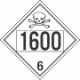 UN 1600 - Poison or Toxic Class 6.1 Placards