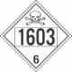 UN 1603 - Poison or Toxic Class 6.1 Placards