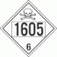 UN 1605 - Poison or Toxic Class 6.1 Placards