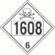 UN 1608 - Poison or Toxic Class 6.1 Placards