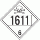 UN 1611 - Poison or Toxic Class 6.1 Placards