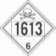 UN 1613 - Poison or Toxic Class 6.1 Placards