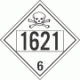 UN 1621 - Poison or Toxic Class 6.1 Placards