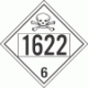 UN 1622 - Poison or Toxic Class 6.1 Placards