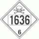 UN 1636 - Poison or Toxic Class 6.1 Placards