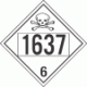 UN 1637 - Poison or Toxic Class 6.1 Placards