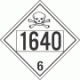 UN 1640 - Poison or Toxic Class 6.1 Placards