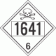 UN 1641 - Poison or Toxic Class 6.1 Placards