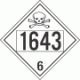 UN 1643 - Poison or Toxic Class 6.1 Placards