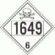 UN 1649 - Poison or Toxic Class 6.1 Placards