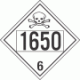 UN 1650 - Poison or Toxic Class 6.1 Placards