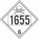 UN 1655 - Poison or Toxic Class 6.1 Placards