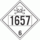 UN 1657 - Poison or Toxic Class 6.1 Placards