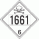 UN 1661 - Poison or Toxic Class 6.1 Placards