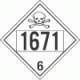 UN 1671 - Poison or Toxic Class 6.1 Placards