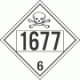 UN 1677 - Poison or Toxic Class 6.1 Placards