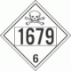 UN 1679 - Poison or Toxic Class 6.1 Placards