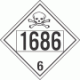 UN 1686 - Poison or Toxic Class 6.1 Placards