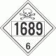 UN 1689 - Poison or Toxic Class 6.1 Placards