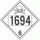 UN 1694 - Poison or Toxic Class 6.1 Placards