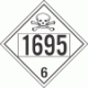 UN 1695 - Poison or Toxic Class 6.1 Placards