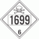 UN 1699 - Poison or Toxic Class 6.1 Placards