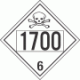 UN 1700 - Poison or Toxic Class 6.1 Placards