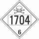 UN 1704 - Poison or Toxic Class 6.1 Placards