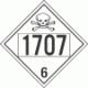 UN 1707 - Poison or Toxic Class 6.1 Placards