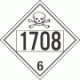 UN 1708 - Poison or Toxic Class 6.1 Placards