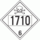 UN 1710 - Poison or Toxic Class 6.1 Placards