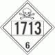 UN 1713 - Poison or Toxic Class 6.1 Placards