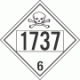 UN 1737 - Poison or Toxic Class 6.1 Placards