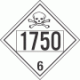 UN 1750 - Poison or Toxic Class 6.1 Placards