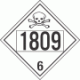 UN 1809 - Poison or Toxic Class 6.1 Placards