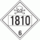 UN 1810 - Poison or Toxic Class 6.1 Placards