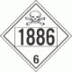 UN 1886 - Poison or Toxic Class 6.1 Placards