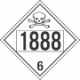 UN 1888 - Poison or Toxic Class 6.1 Placards