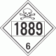 UN 1889 - Poison or Toxic Class 6.1 Placards