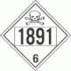 UN 1891 - Poison or Toxic Class 6.1 Placards