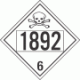 UN 1892 - Poison or Toxic Class 6.1 Placards