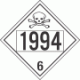 UN 1994 - Poison or Toxic Class 6.1 Placards