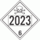 UN 2023 - Poison or Toxic Class 6.1 Placards