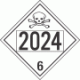 UN 2024 - Poison or Toxic Class 6.1 Placards