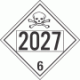 UN 2027 - Poison or Toxic Class 6.1 Placards