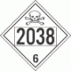 UN 2038 - Poison or Toxic Class 6.1 Placards